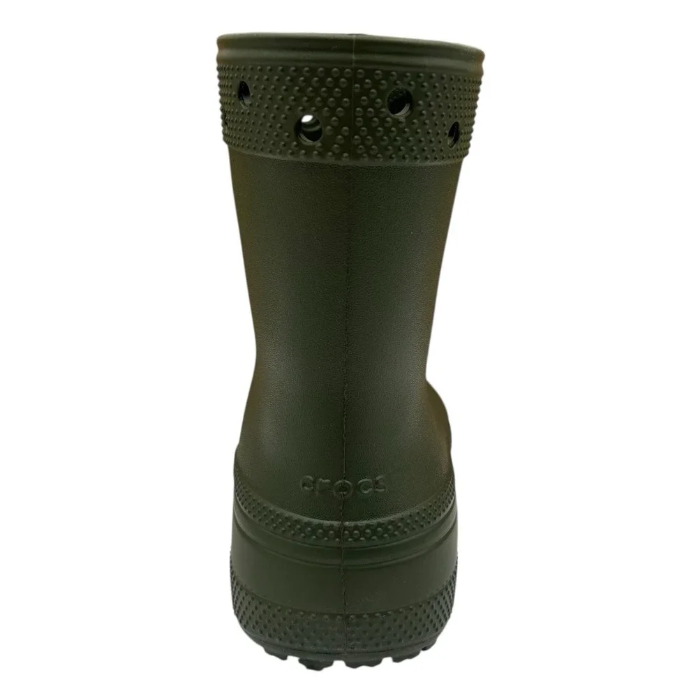 Crocs Youth Girls Boys Rain Boots Size‎ 2/Women's Size 4 Army Green Waterproof